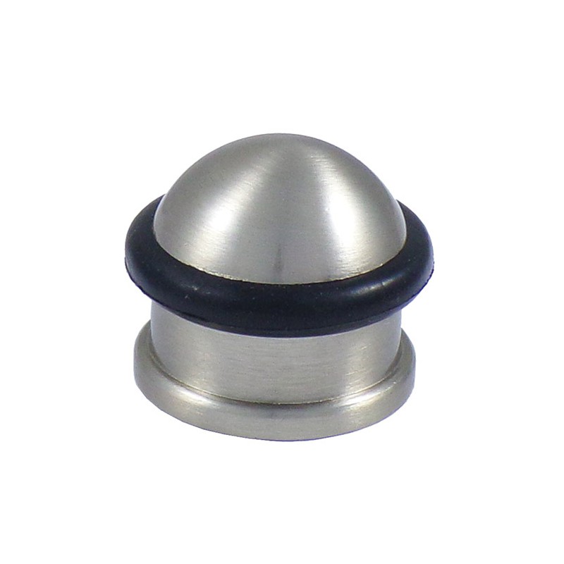 Odbój odbojnik podłogowy 30x27mm nikiel satyna / czarny mod. 200