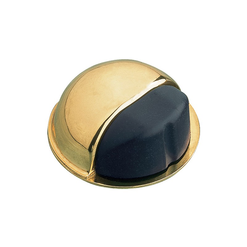 Odbój drzwiowy 50x22mm złoty / czarny odbojnik podłogowy mod. 400 DIS
