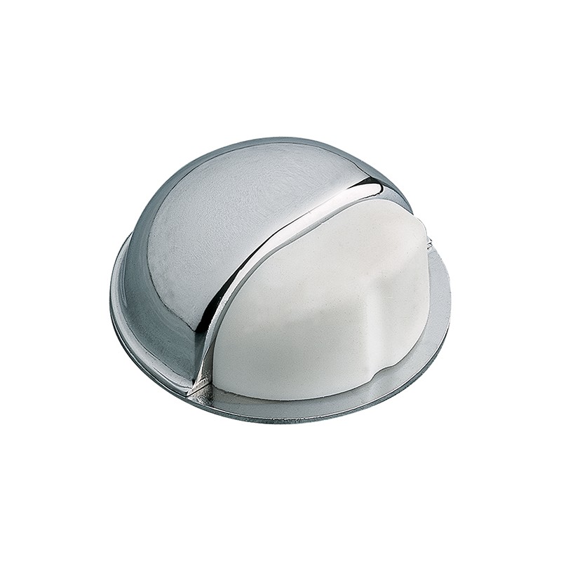 Odbój drzwiowy 50x22mm chrom / biały odbojnik podłogowy mod. 402