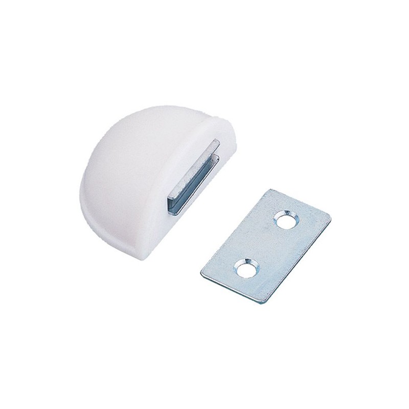 Odbój magnetyczny 48x24mm biały odbojnik podłogowy mod. 403