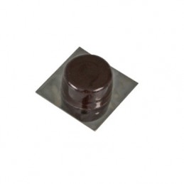 Odbój przyklejany brązowy / chrom odbojnik ścienny mod. 405