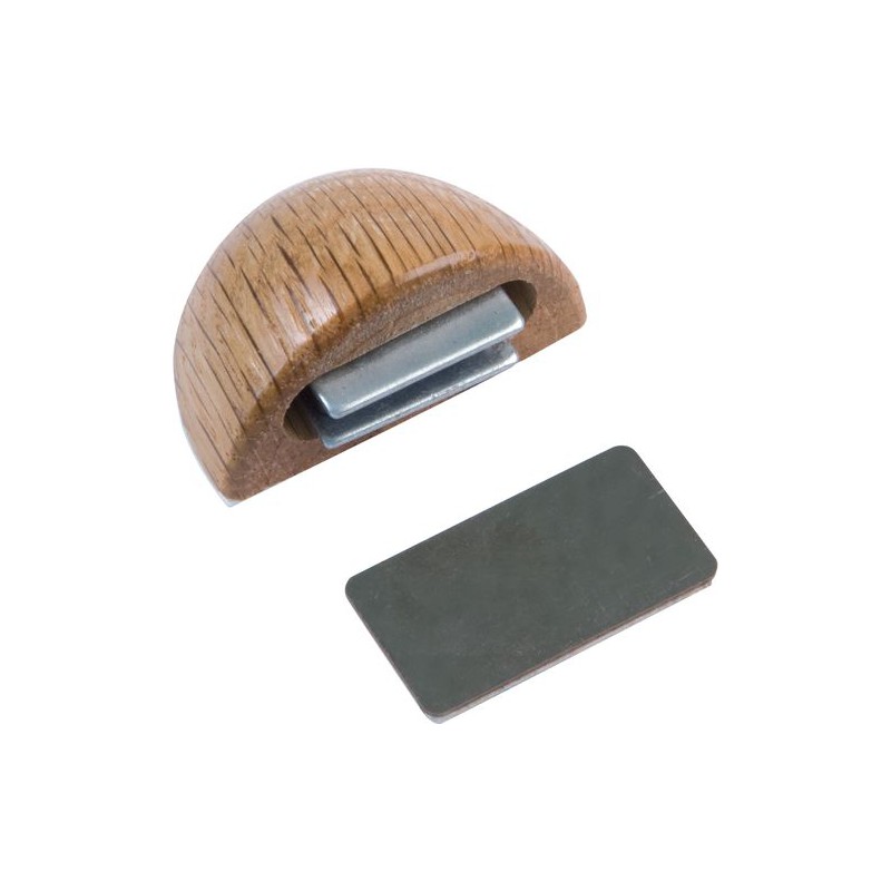 Odbój magnetyczny drewniany dąb mod. 407 odbojnik podłogowy