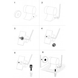 Odbój magnetyczny chromowany podłogowy mod.701