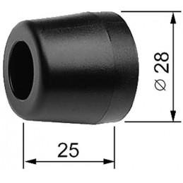 Odbój zewn. do muru gumowy AGB