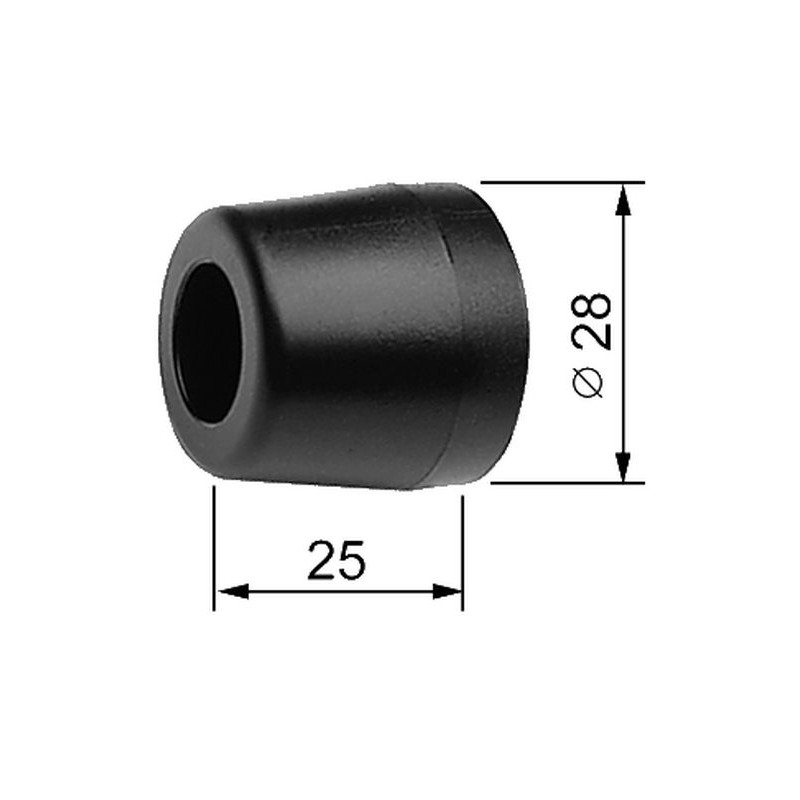 Odbój zewn. do muru gumowy AGB