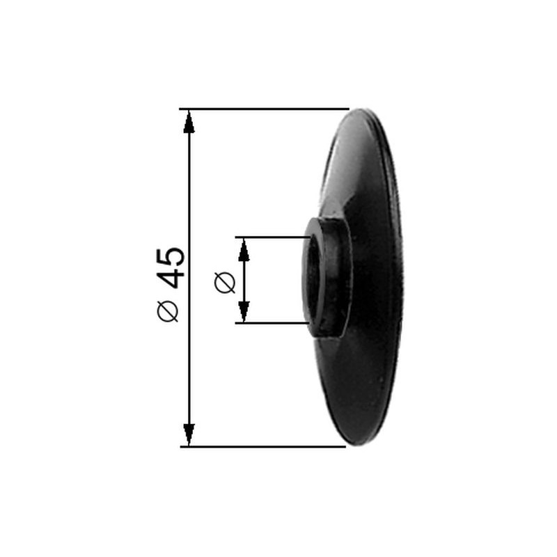 Osłona otworu czarna M12