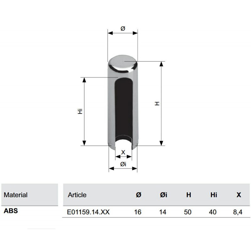 Osłonka zawiasu 3D-14 mos brąz