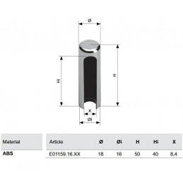 Osłonka zawiasu 3D-16 mosiężna brąz