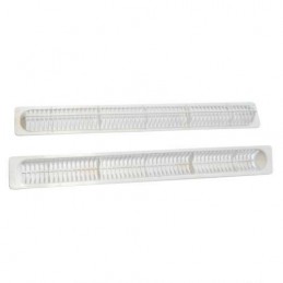 Komplet kratek do nawiewnika 241mm białe plastikowe mod.GS22 241 2 sztuki