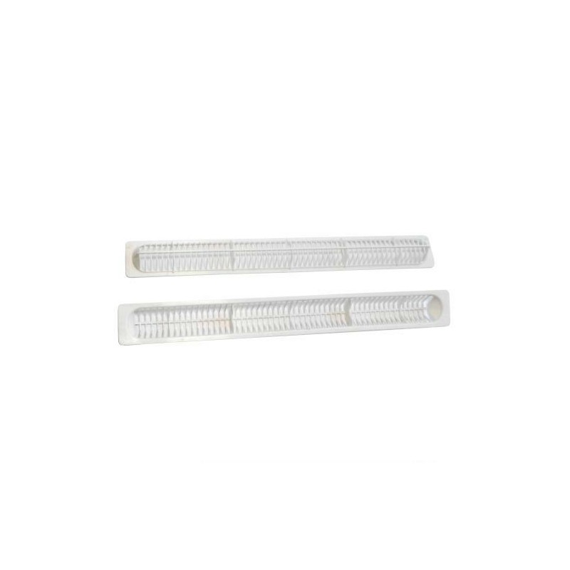 Komplet kratek do nawiewnika 241mm białe plastikowe mod.GS22 241 2 sztuki