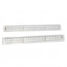 Komplet kratek do nawiewnika 241mm białe plastikowe mod.GS22 241 2 sztuki
