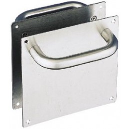 Pochwyt na szyldzie 180x180mm INOX mod.1