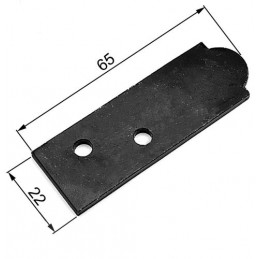 Podkładka ustal.czarna 3mm 22x65