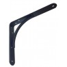 Wspornik półki stalowy czarny 200x150mm mod.10