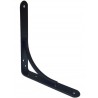 Wspornik półki stalowy czarny 250x200mm mod.10