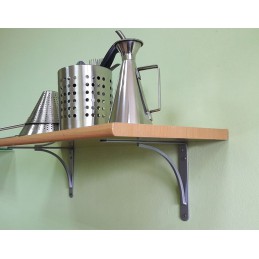 Wspornik półki stalowy czarny 250x200mm mod.10