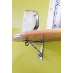 Wspornik półki stalowy biały 200x150mm mod. 11