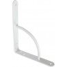 Wspornik półki wzmocniony stal biały 250x200mm mod. 12