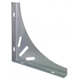 Wspornik półki stalowy srebrny 200x200mm mod. 13