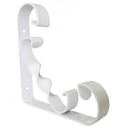 Wspornik półki wzmocniony stal biały 150x150mm mod.20