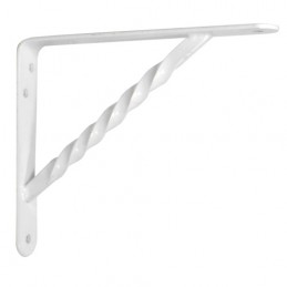 Wspornik półki wzmocniony stal biały 150x125mm mod. 21