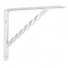 Wspornik półki wzmocniony stal biały 150x125mm mod. 21