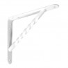 Wspornik półki wzmocniony stal biały 150x125mm mod. 21