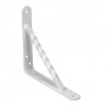 Wspornik półki wzmocniony stal biały 150x125mm mod. 21