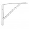 Wspornik półki wzmocniony stal biały 150x125mm mod. 21