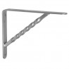 Wspornik półki wzmocniony stal srebrny 150x125mm mod. 21