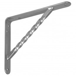 Wspornik półki wzmocniony stal srebrny 150x125mm mod. 21
