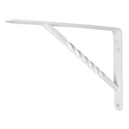 Wspornik półki wzmocniony stal biały 200x150mm mod. 21