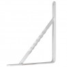 Wspornik półki wzmocniony stal biały 200x150mm mod. 21