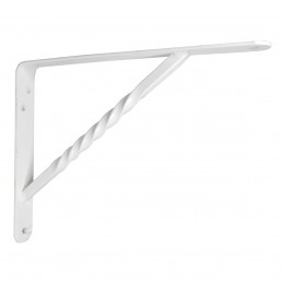 Wspornik półki wzmocniony stal biały 200x150mm mod. 21