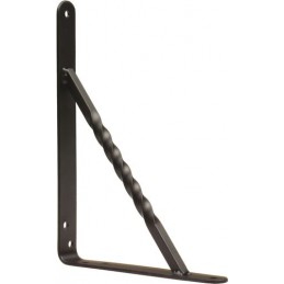 Wspornik półki wzmocniony stal czarny 200x150mm mod. 21