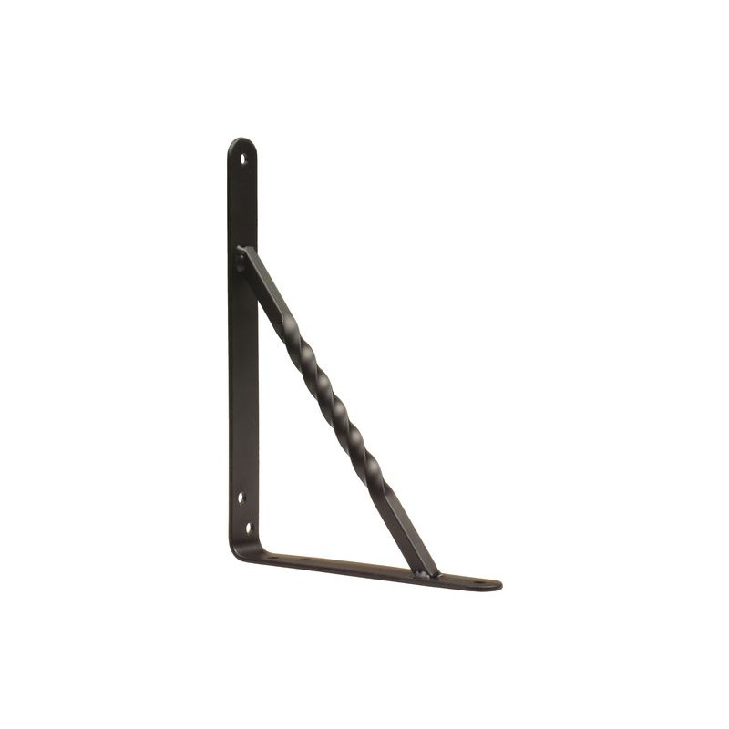 Wspornik półki wzmocniony stal czarny 200x150mm mod. 21