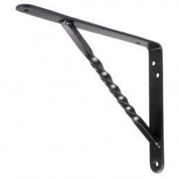 Wspornik półki wzmocniony stal czarny 200x150mm mod. 21