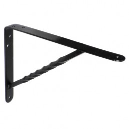 Wspornik półki wzmocniony stal czarny 200x150mm mod. 21