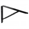 Wspornik półki wzmocniony stal czarny 200x150mm mod. 21