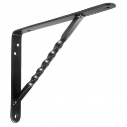 Wspornik półki wzmocniony stal czarny 200x150mm mod. 21