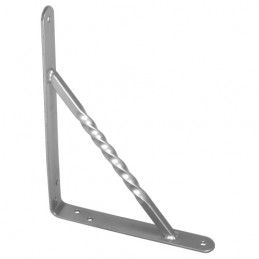 Wspornik półki wzmocniony stal srebrny 200x150mm mod. 21