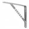 Wspornik półki wzmocniony stal srebrny 200x150mm mod. 21
