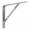 Wspornik półki wzmocniony stal srebrny 200x150mm mod. 21