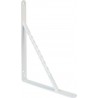 Wspornik półki wzmocniony stal biały 250x200mm mod. 21