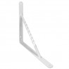 Wspornik półki wzmocniony stal biały 250x200mm mod. 21