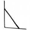 Wspornik półki wzmocniony stal czarny 250x200mm mod. 21