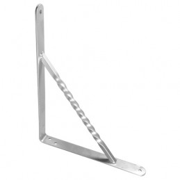 Wspornik półki wzmocniony stal srebrny 250x200mm mod. 21