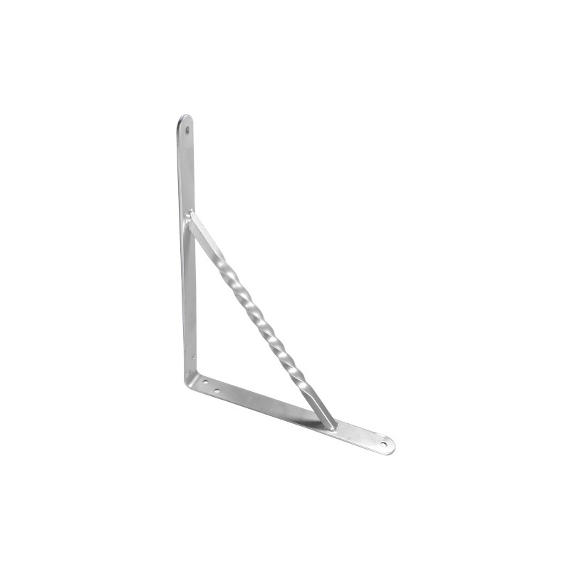 Wspornik półki wzmocniony stal srebrny 250x200mm mod. 21