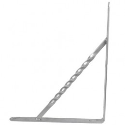 Wspornik półki wzmocniony stal srebrny 250x200mm mod. 21