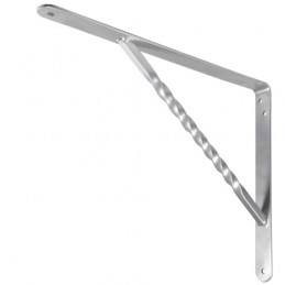 Wspornik półki wzmocniony stal srebrny 250x200mm mod. 21